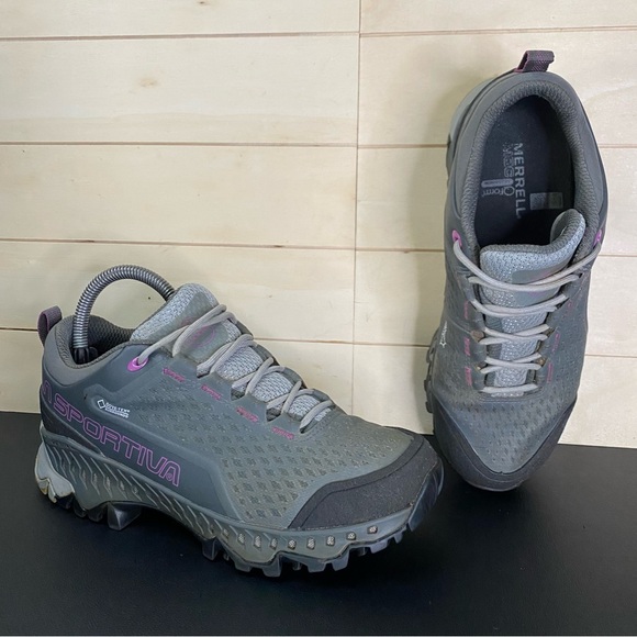 La Sportiva Spire GTX Grey Women's Size 6 Hiking Shoes Waterproof Gore-Tex - Picture 11 of 11